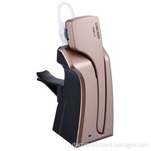 Dacom wireless hands-free Bluetooth car kits headset with charging dock